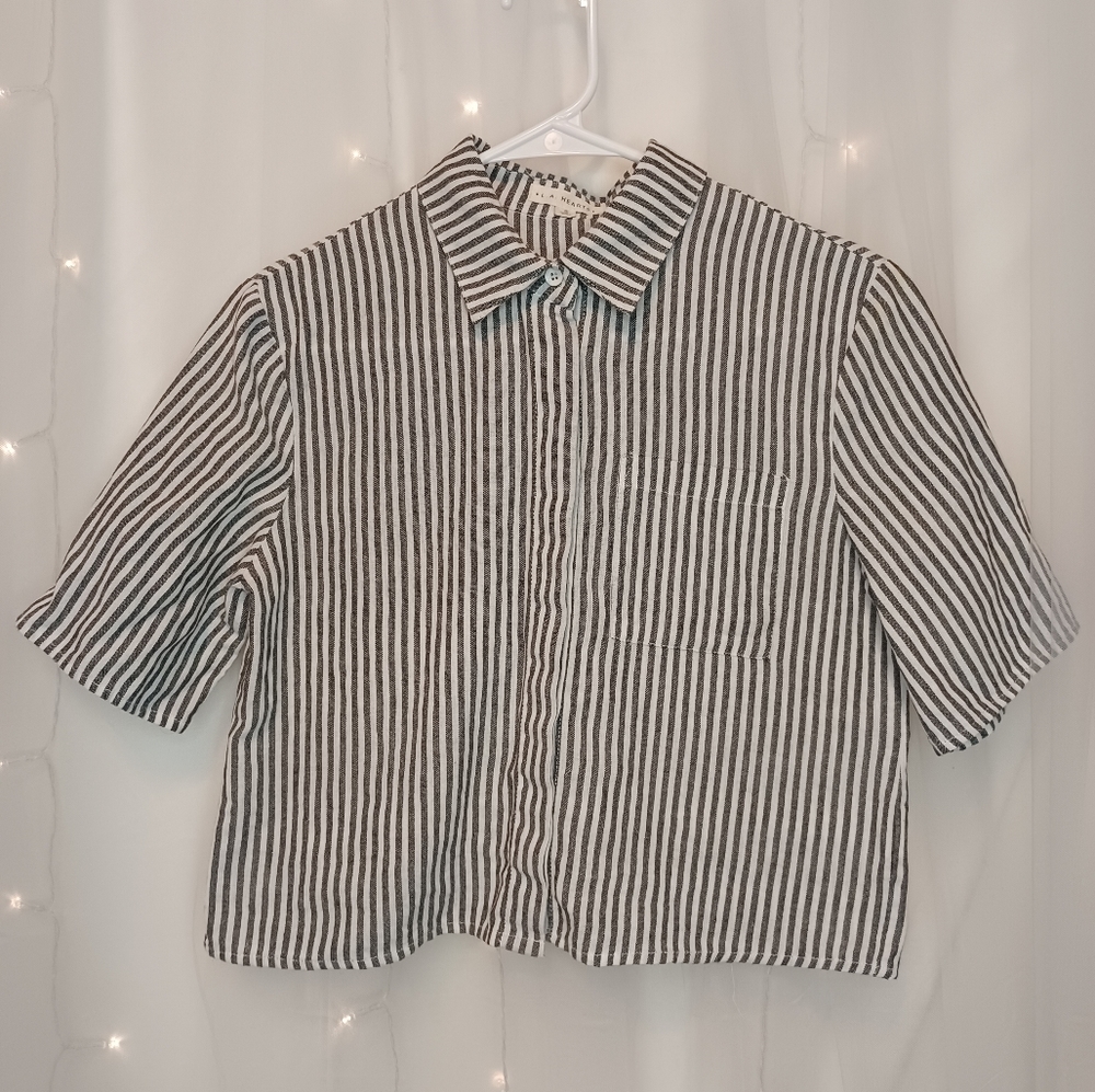 LA Hearts Small Button Up w/Collar Shirt